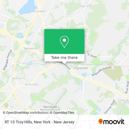 Mapa de RT 10 Troy Hills