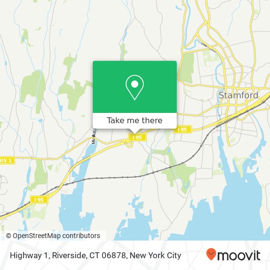 Mapa de Highway 1, Riverside, CT 06878