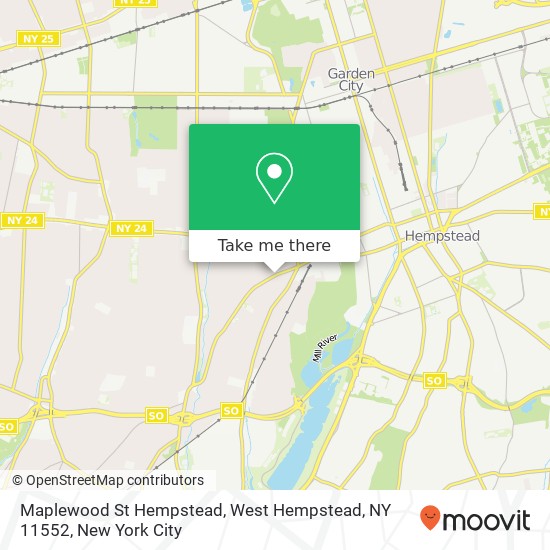 Maplewood St Hempstead, West Hempstead, NY 11552 map