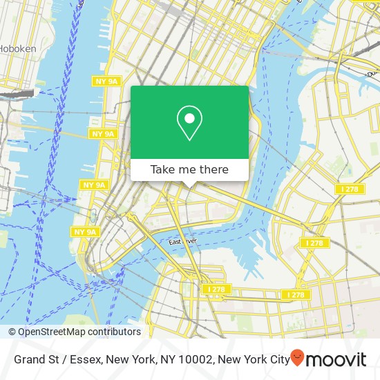 Mapa de Grand St / Essex, New York, NY 10002