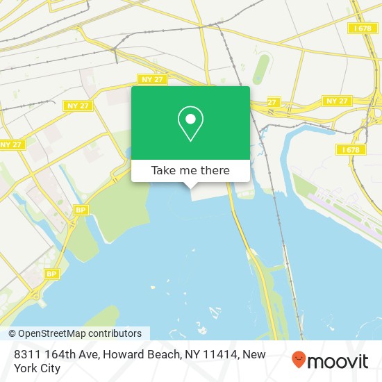 Mapa de 8311 164th Ave, Howard Beach, NY 11414