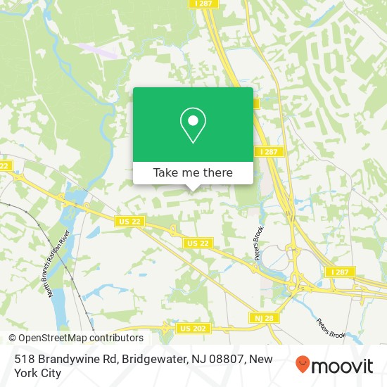 518 Brandywine Rd, Bridgewater, NJ 08807 map