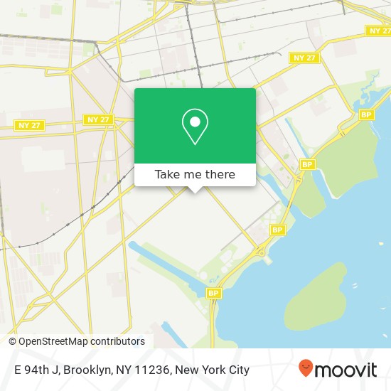 Mapa de E 94th J, Brooklyn, NY 11236