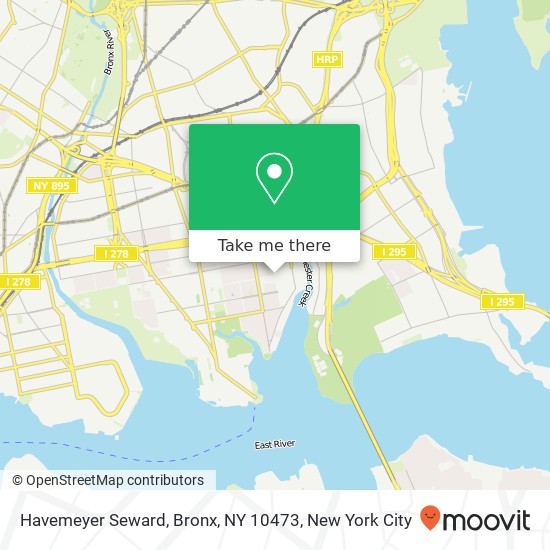 Mapa de Havemeyer Seward, Bronx, NY 10473