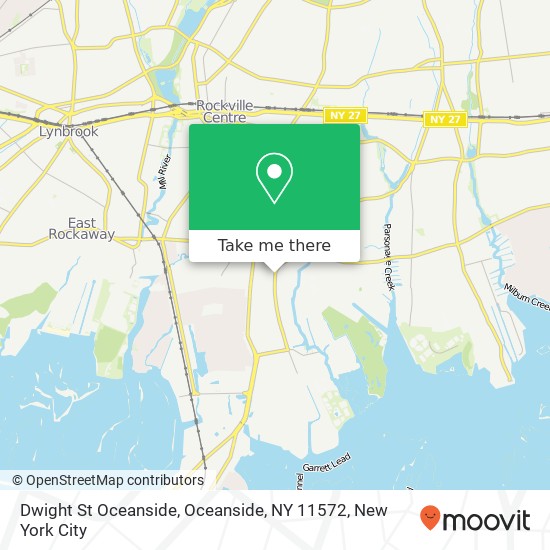 Mapa de Dwight St Oceanside, Oceanside, NY 11572