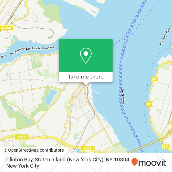 Mapa de Clinton Bay, Staten Island (New York City), NY 10304