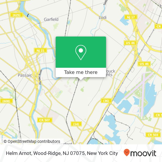 Helm Arnot, Wood-Ridge, NJ 07075 map