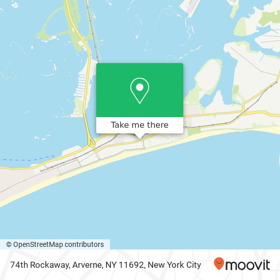 Mapa de 74th Rockaway, Arverne, NY 11692