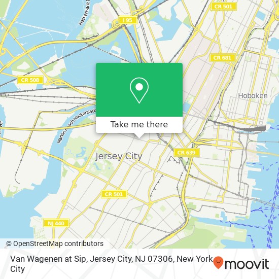 Van Wagenen at Sip, Jersey City, NJ 07306 map