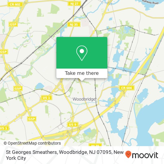 St Georges Smeathers, Woodbridge, NJ 07095 map