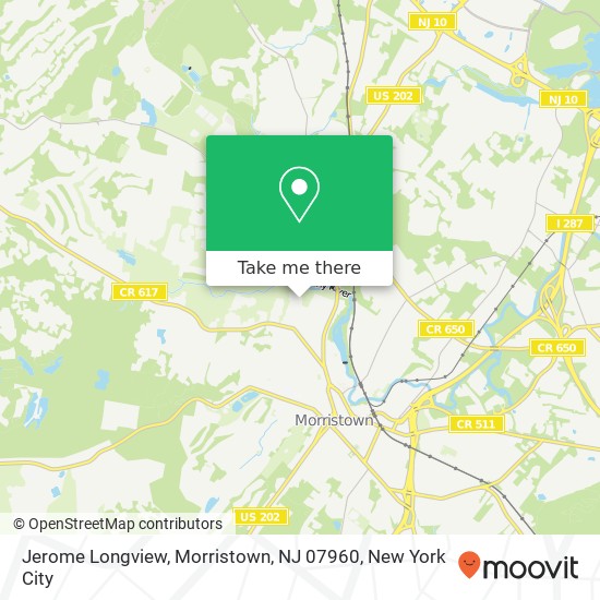 Jerome Longview, Morristown, NJ 07960 map