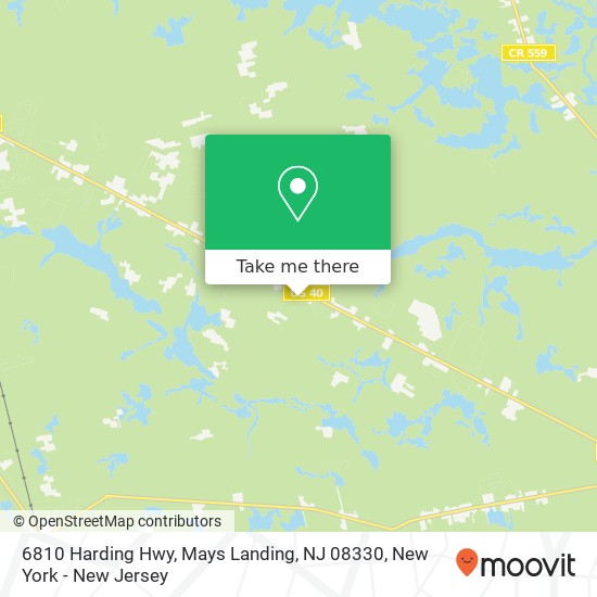 6810 Harding Hwy, Mays Landing, NJ 08330 map