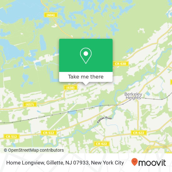 Mapa de Home Longview, Gillette, NJ 07933
