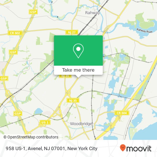 958 US-1, Avenel, NJ 07001 map