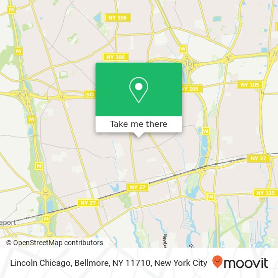 Mapa de Lincoln Chicago, Bellmore, NY 11710