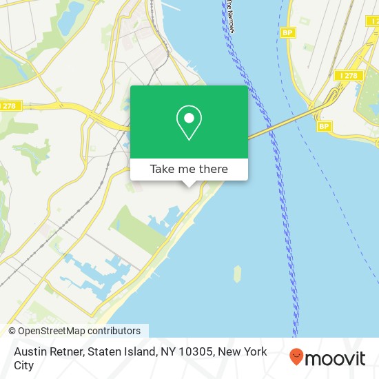 Mapa de Austin Retner, Staten Island, NY 10305