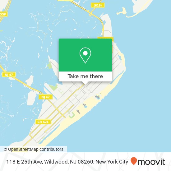 118 E 25th Ave, Wildwood, NJ 08260 map