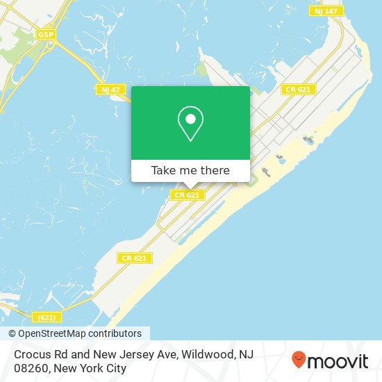 Crocus Rd and New Jersey Ave, Wildwood, NJ 08260 map