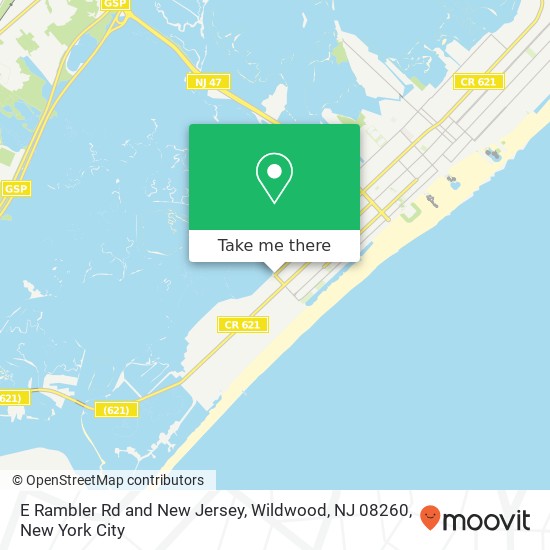 E Rambler Rd and New Jersey, Wildwood, NJ 08260 map