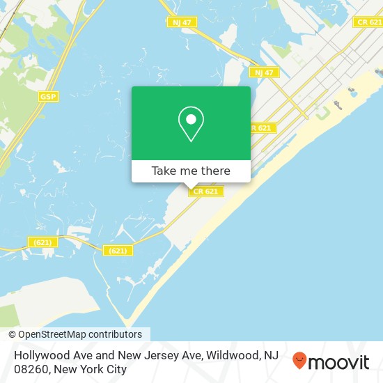 Hollywood Ave and New Jersey Ave, Wildwood, NJ 08260 map