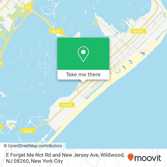 E Forget Me Not Rd and New Jersey Ave, Wildwood, NJ 08260 map