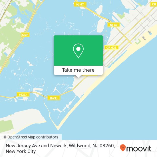 New Jersey Ave and Newark, Wildwood, NJ 08260 map