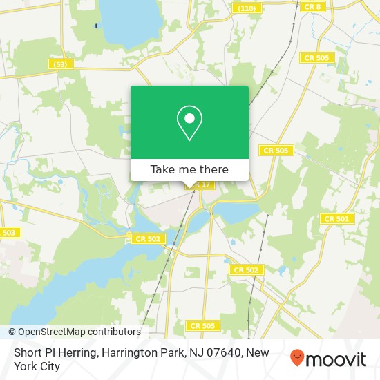 Mapa de Short Pl Herring, Harrington Park, NJ 07640