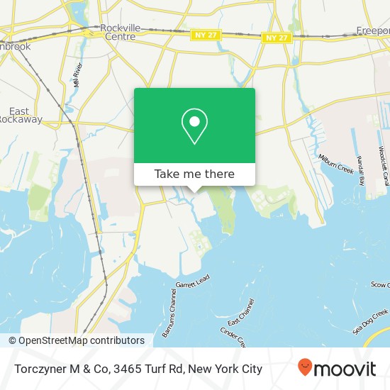 Mapa de Torczyner M & Co, 3465 Turf Rd