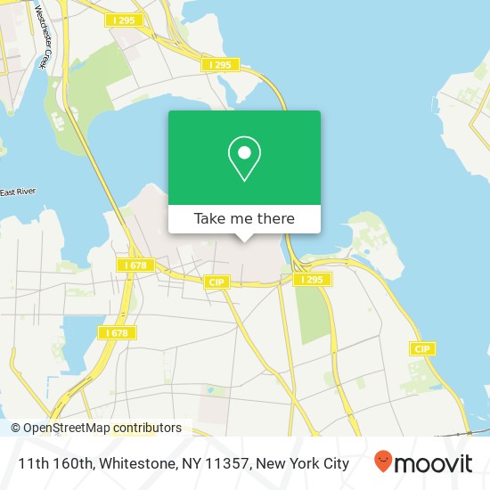 Mapa de 11th 160th, Whitestone, NY 11357