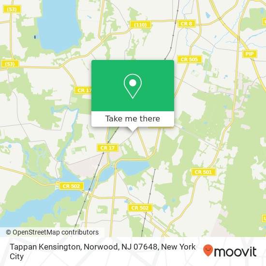 Mapa de Tappan Kensington, Norwood, NJ 07648