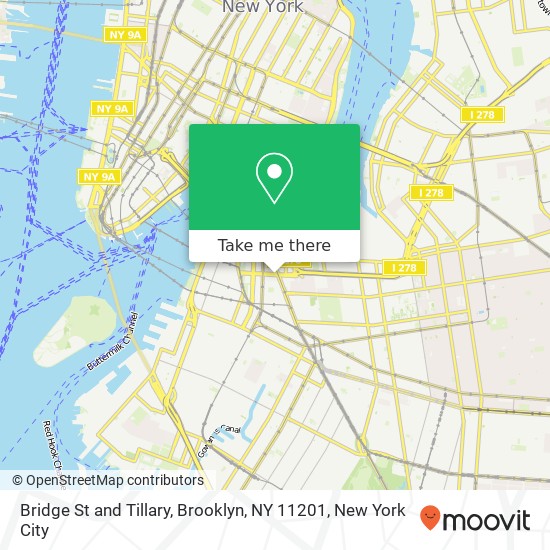 Bridge St and Tillary, Brooklyn, NY 11201 map