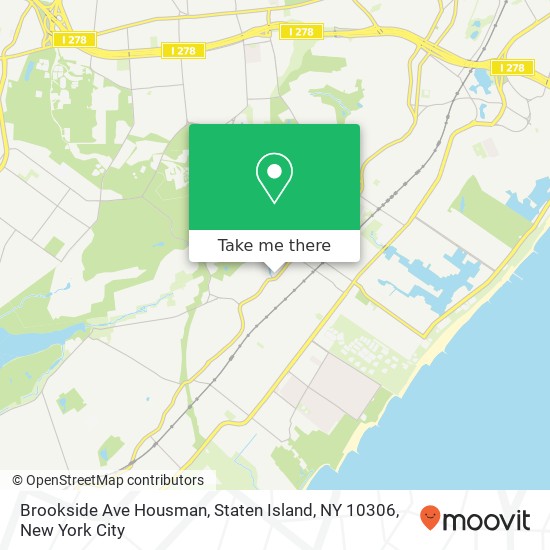 Brookside Ave Housman, Staten Island, NY 10306 map