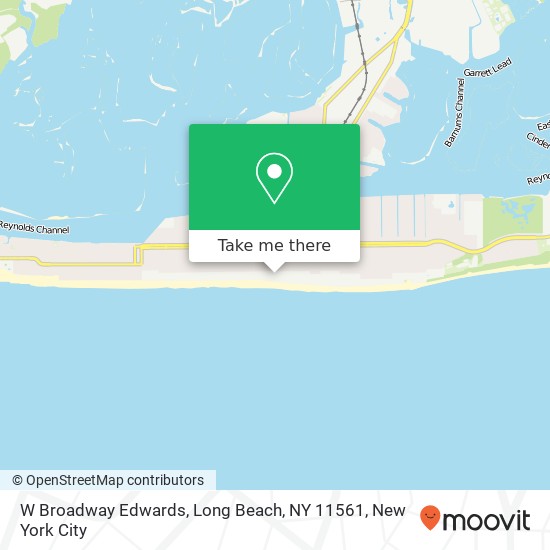 Mapa de W Broadway Edwards, Long Beach, NY 11561
