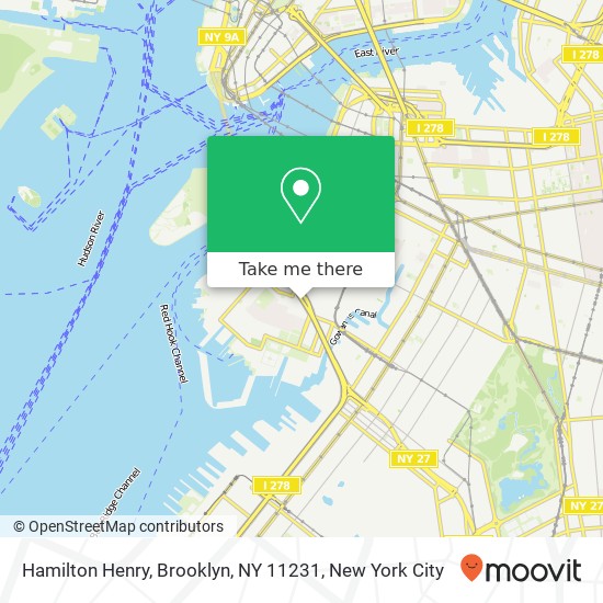 Mapa de Hamilton Henry, Brooklyn, NY 11231