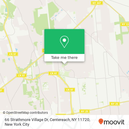 Mapa de 66 Strathmore Village Dr, Centereach, NY 11720