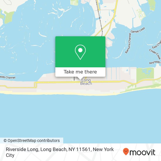 Mapa de Riverside Long, Long Beach, NY 11561
