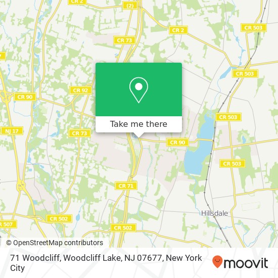 Mapa de 71 Woodcliff, Woodcliff Lake, NJ 07677