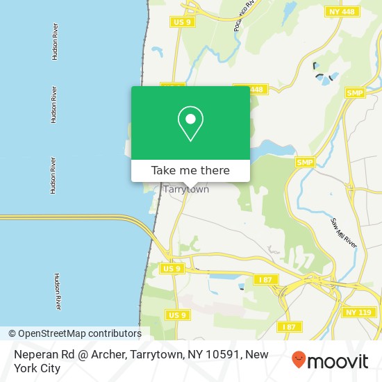 Neperan Rd @ Archer, Tarrytown, NY 10591 map