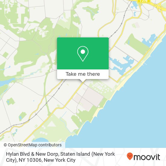 Mapa de Hylan Blvd & New Dorp, Staten Island (New York City), NY 10306