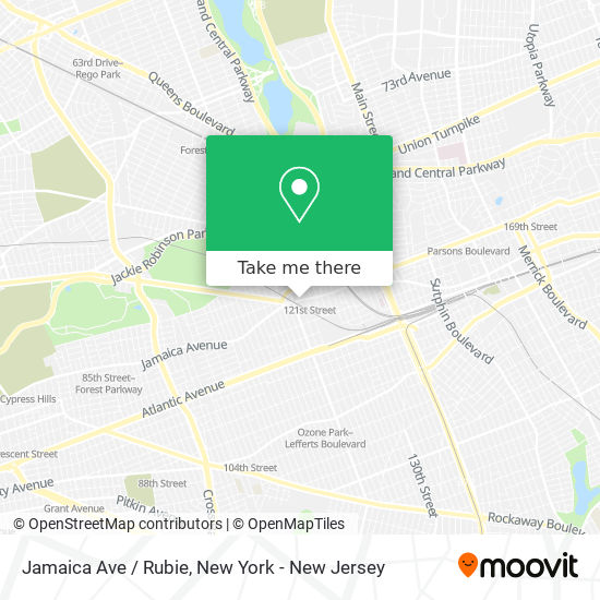 Jamaica Ave / Rubie map