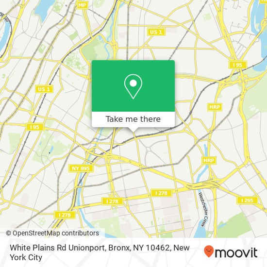 Mapa de White Plains Rd Unionport, Bronx, NY 10462
