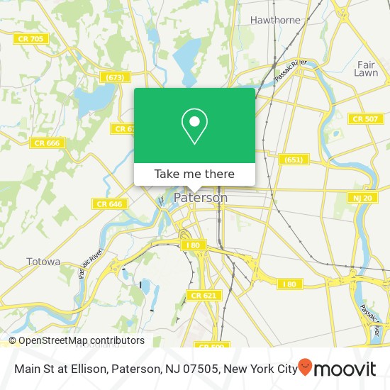 Mapa de Main St at Ellison, Paterson, NJ 07505