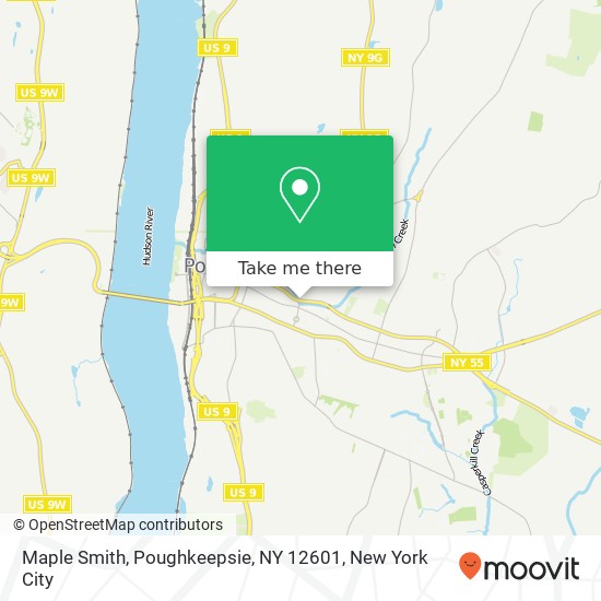 Mapa de Maple Smith, Poughkeepsie, NY 12601