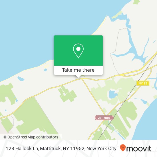 Mapa de 128 Hallock Ln, Mattituck, NY 11952