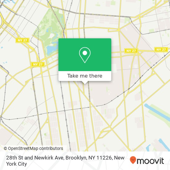 Mapa de 28th St and Newkirk Ave, Brooklyn, NY 11226