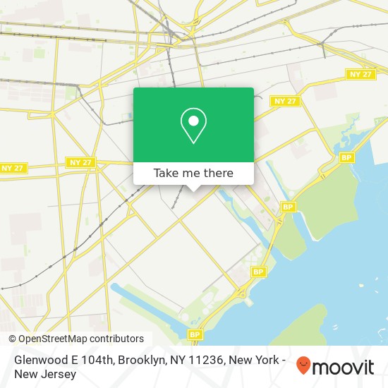Mapa de Glenwood E 104th, Brooklyn, NY 11236