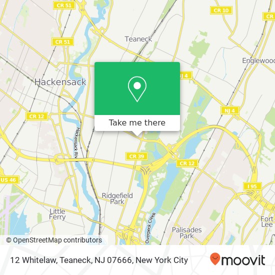 12 Whitelaw, Teaneck, NJ 07666 map