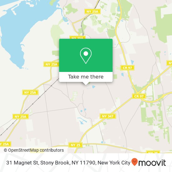 Mapa de 31 Magnet St, Stony Brook, NY 11790