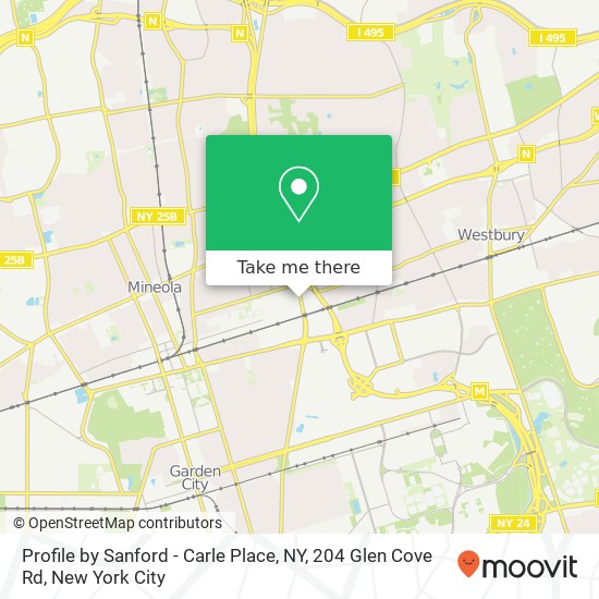 Mapa de Profile by Sanford - Carle Place, NY, 204 Glen Cove Rd