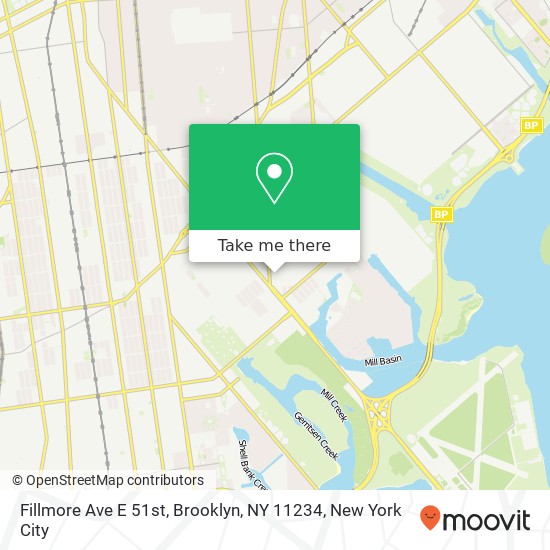 Mapa de Fillmore Ave E 51st, Brooklyn, NY 11234